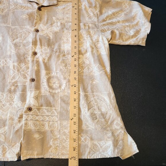 Island Republic Hawaiian Shirt Silk Short Sleeve Button Up Floral Large - Picture 11 of 11